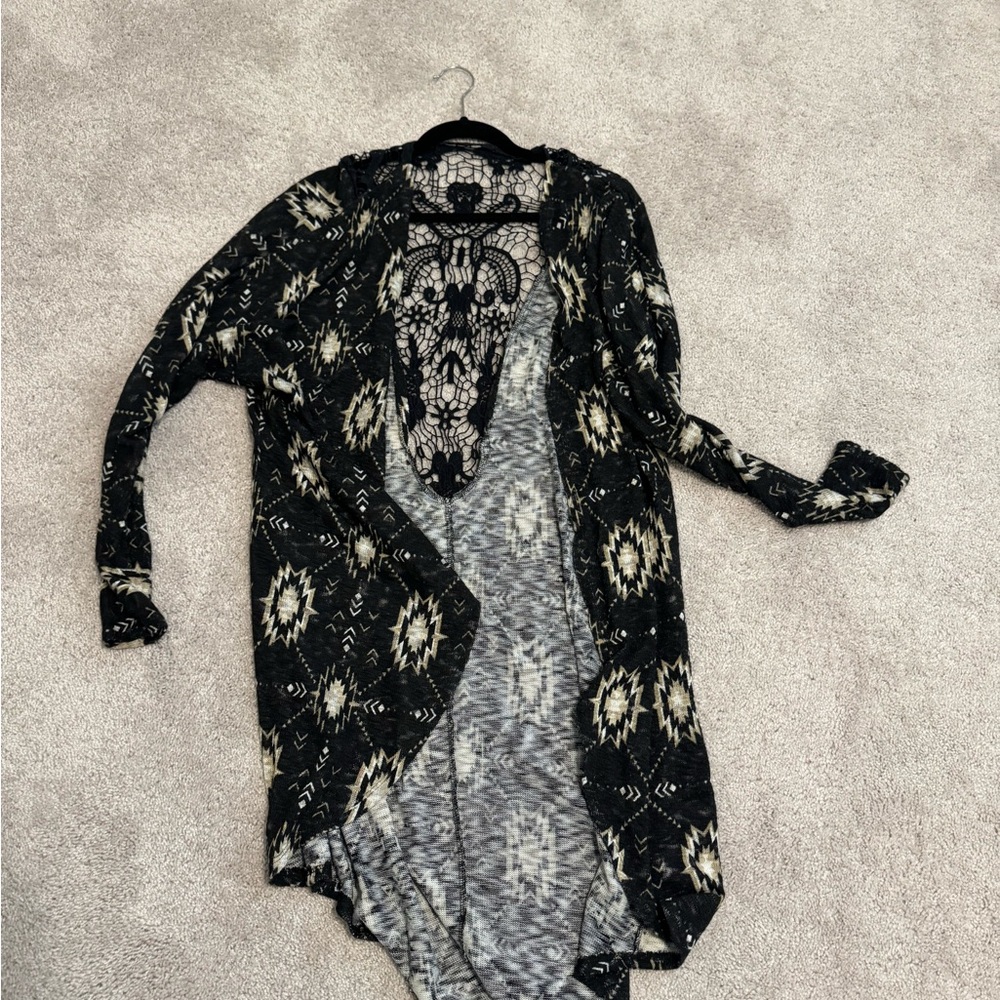 Target xhiliration extra long Aztec cardigan